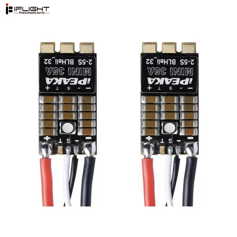 

2PCS iFlight 35A BLheli_32 32Bit 2-5S Dshot1200 Brushless ESC w/ RGB LED Support Telemetry for RC FPV Racing Drone