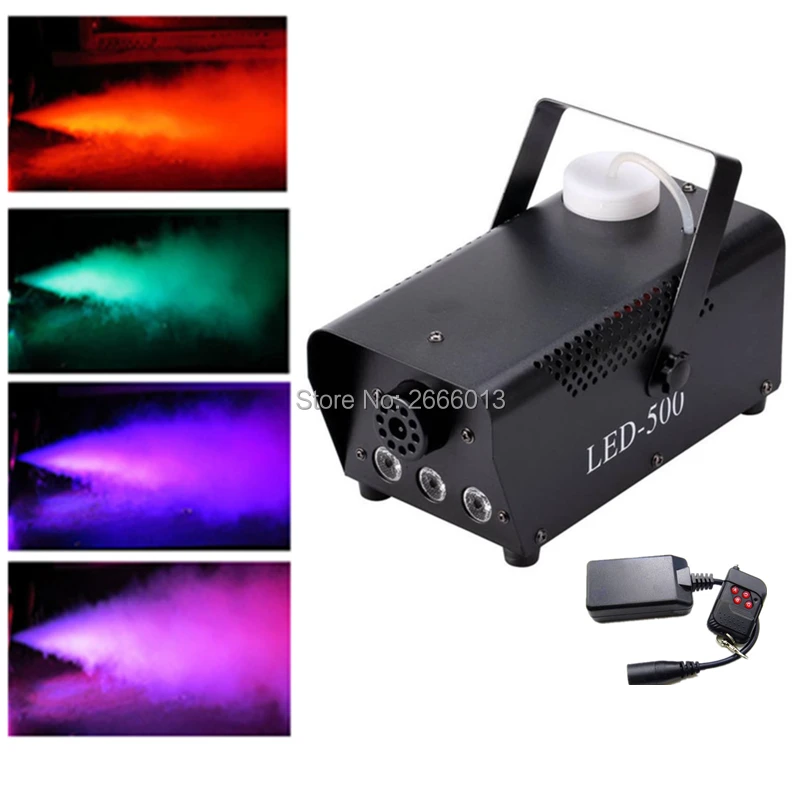 

High Quality Wireless Remote Control RGB LED 500W Smoke Machine /DJ Disco Fog Machine For Stage Professional Light /500W Fogger