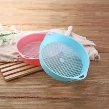 Круглое сито бытовой пластиковый фильтр почвенный камень сетка сито садовые инструменты садовое сито садовый инструмент