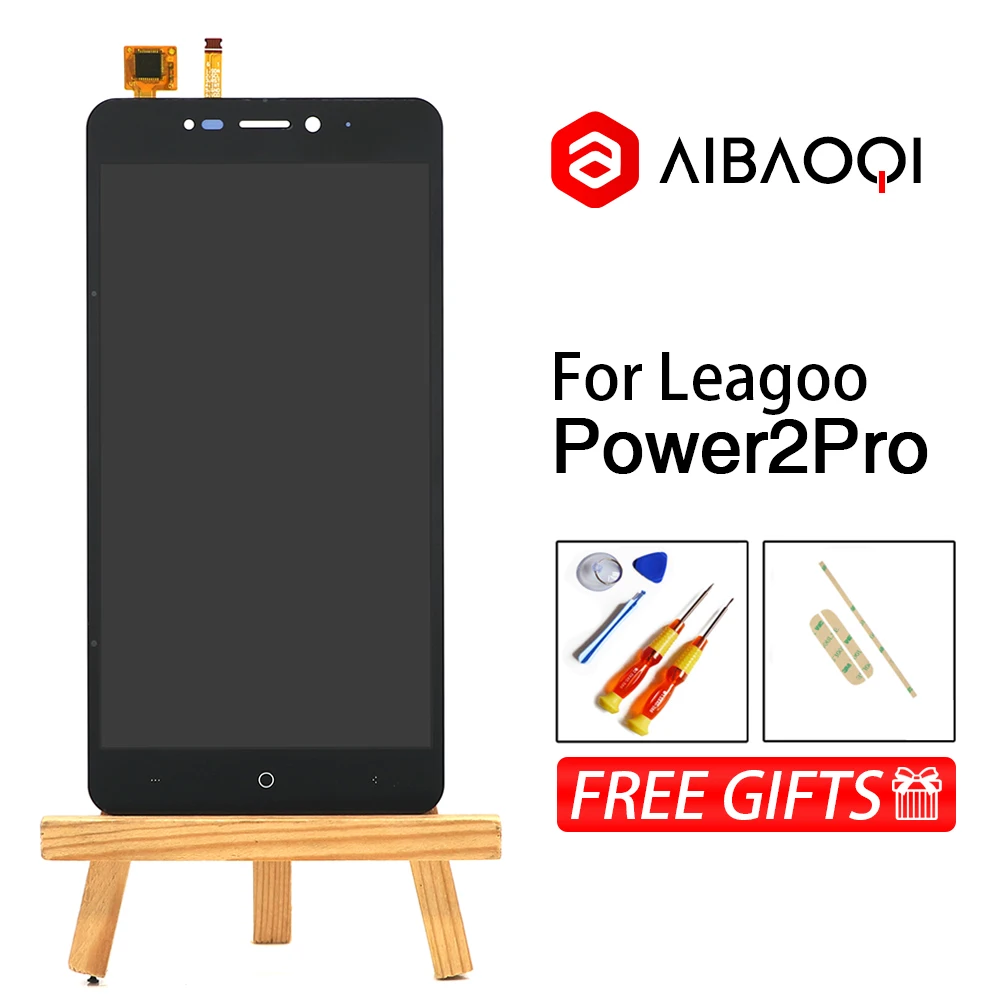 AiBaoQi 5,2 дюймовый сенсорный экран+ 1280x720 ЖК-дисплей в сборе для Leagoo power 2 Pro Android 8,1 телефон