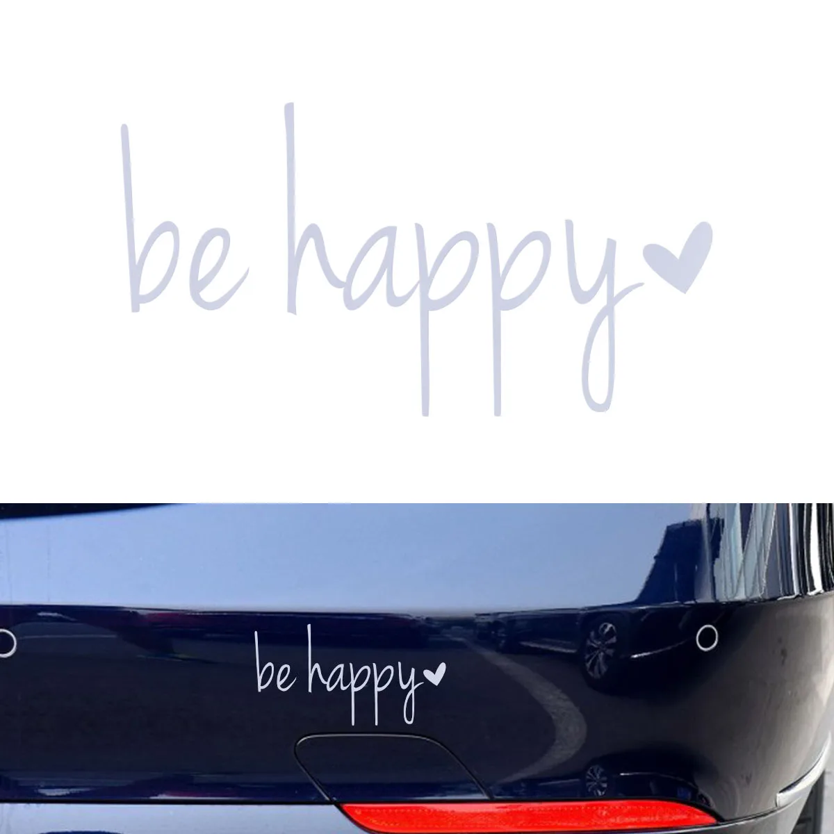 14x7 5 см Автомобильная наклейка s Be Happy Наклейка Виниловая для окон автомобили
