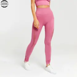 2019 Для женщин с высокой талией для йоги брюки эластичные Леггинсы для йоги push up Бесшовные Леггинсы femme Фитнес спортивная для йоги и бега