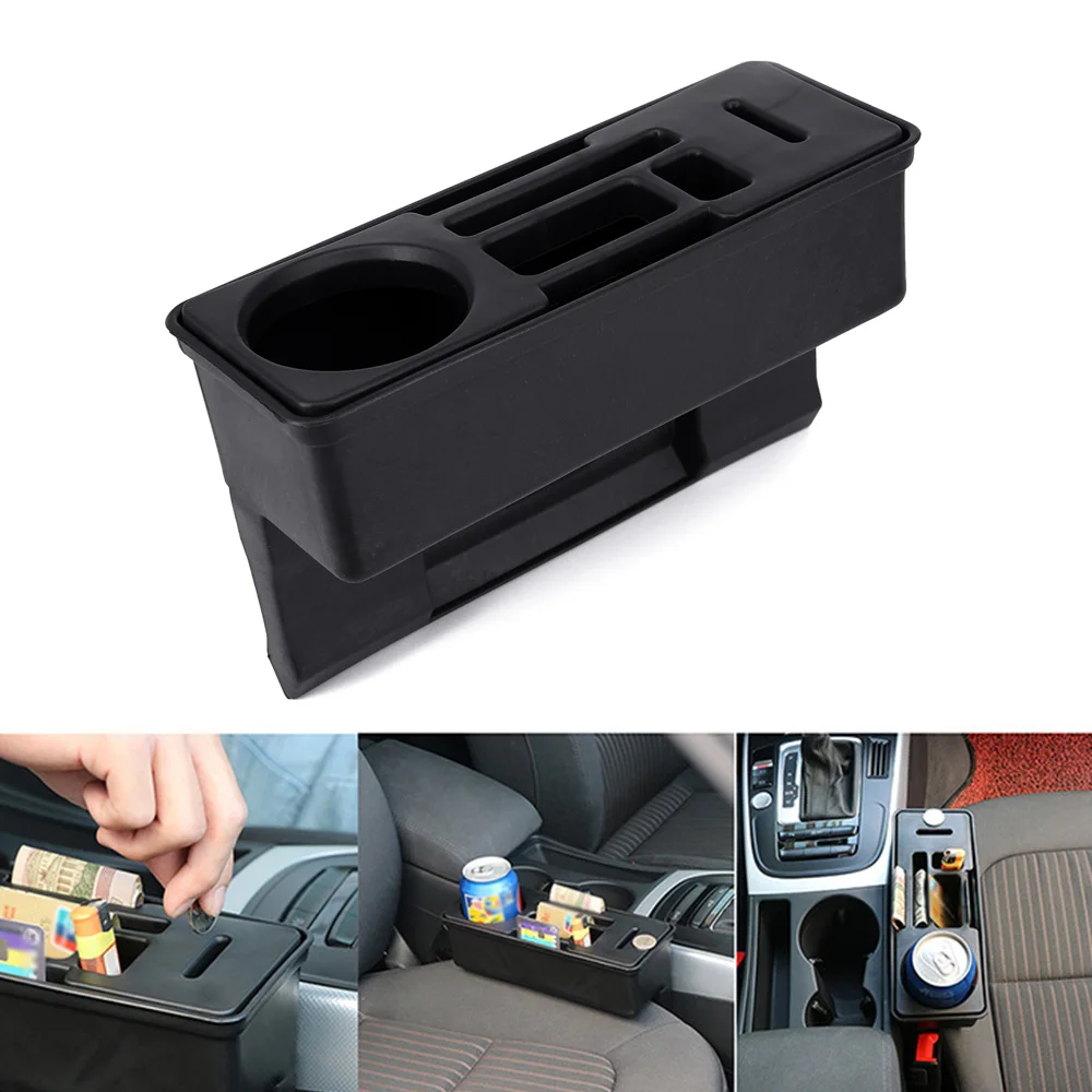 

Car Seat Gap Catcher Storage Box Organizer Coin Console Side Pocket
