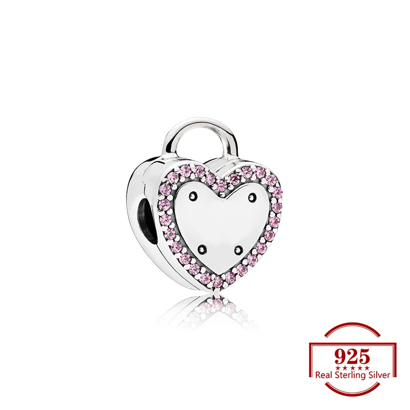 

Love Zircon Positioning Charms Diy Beads Fits Original Charm 925 Sterling Silver Bracelet Women Trendy Jewelry Wife Gift