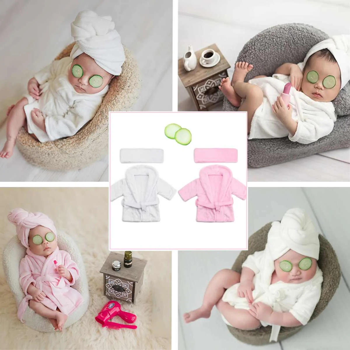 

Newborn Baby 0~6-months-old Baby photography Prop Modeling Bathrobe Baby Bathrobe suit For making Memorial photos