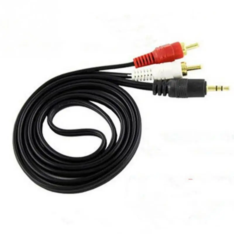 2018 NEW HOT SALES 3.5mm Aux Auxiliary Cable To AV 2 RCA Stereo Music Audio For MP3 Phone IPod |