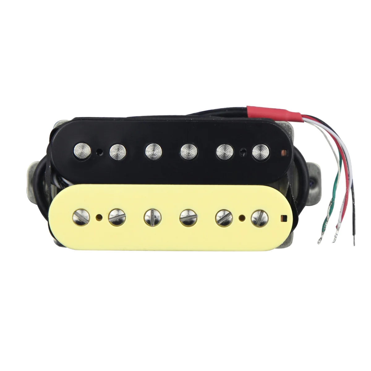 FLEOR 1PCS Alnico 5 V Pickup Double Coil Humbucker Electric Guitar Pickup Neck 50mm Zebra Color