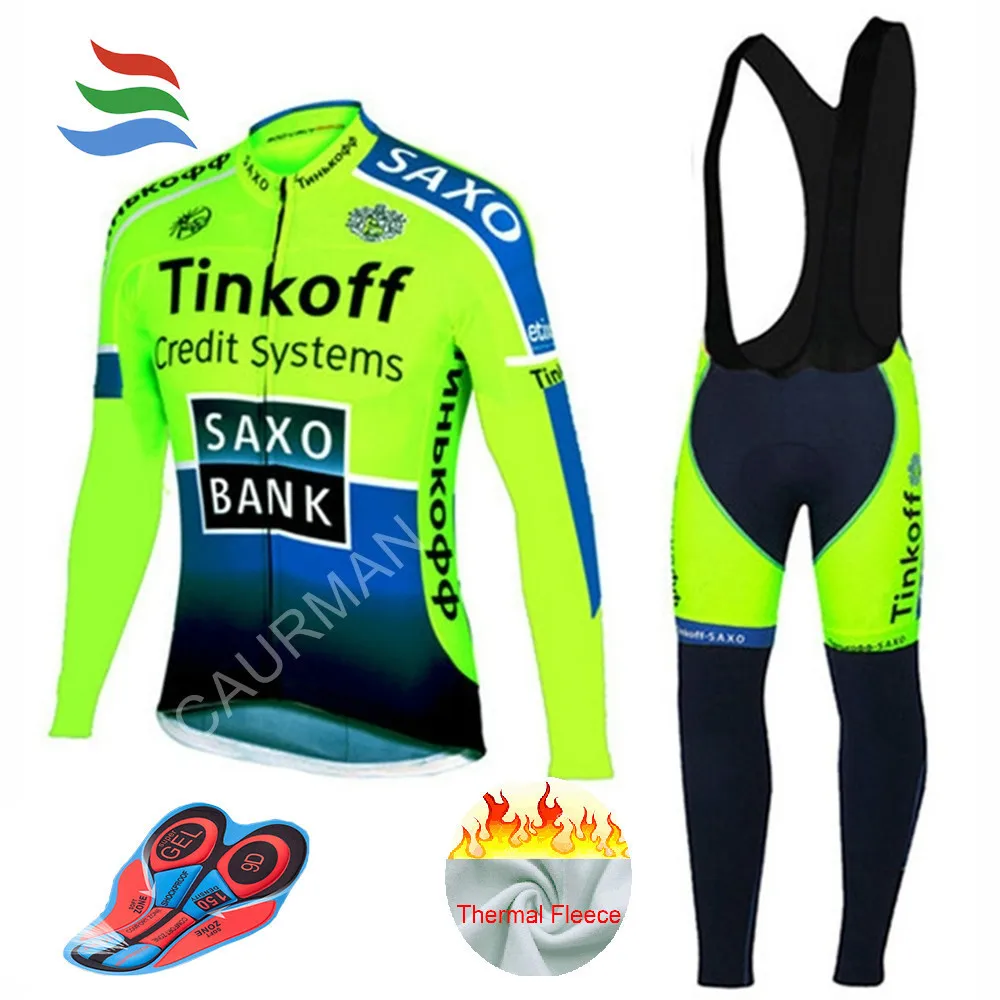 

Pro Team Winter Cycling Jersey Long Thermal Sports Jersey Bib MTB Cycling Clothing Ropa Ciclismo Bike Clothes