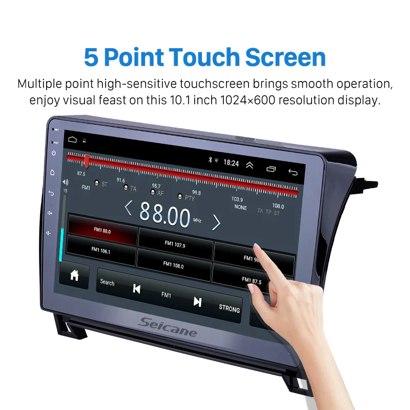 Seicane 10,1 дюймов HD сенсорный экран радио gps навигационная система Android 8,1 для 2006- TOYOTA Sequoia поддержка радио Carplay