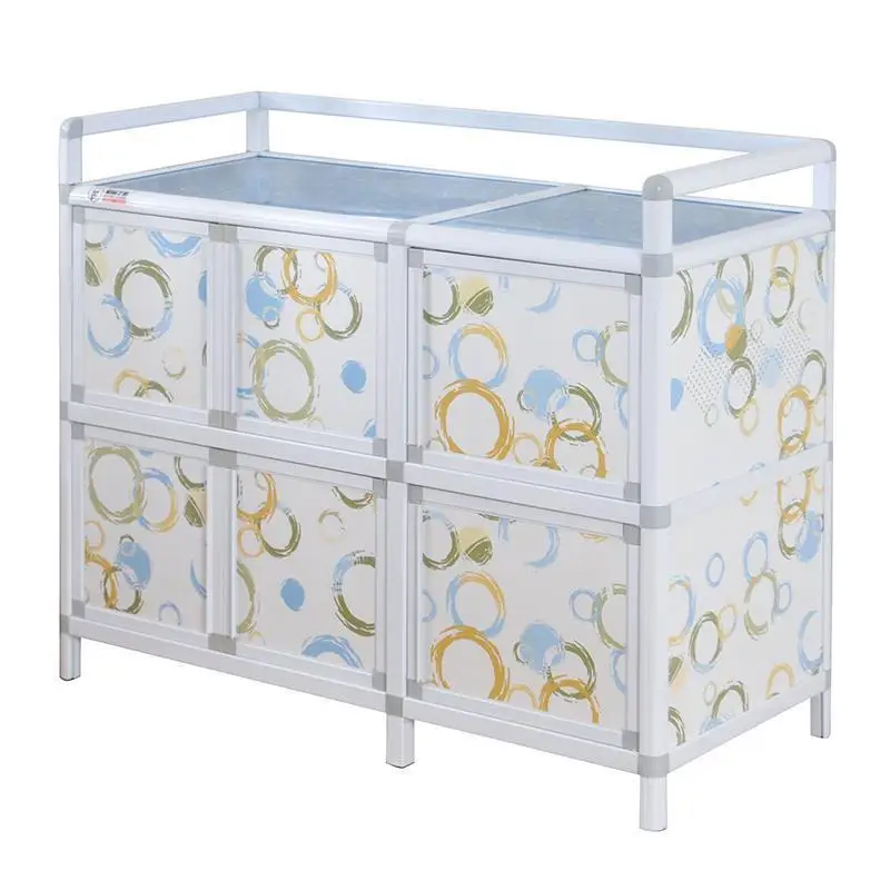 

Comedores Dolap Kaplama China Aparador Aparadores Meuble Buffet Mueble Cocina Cabinet Aluminum Alloy Kitchen Furniture Cupboard