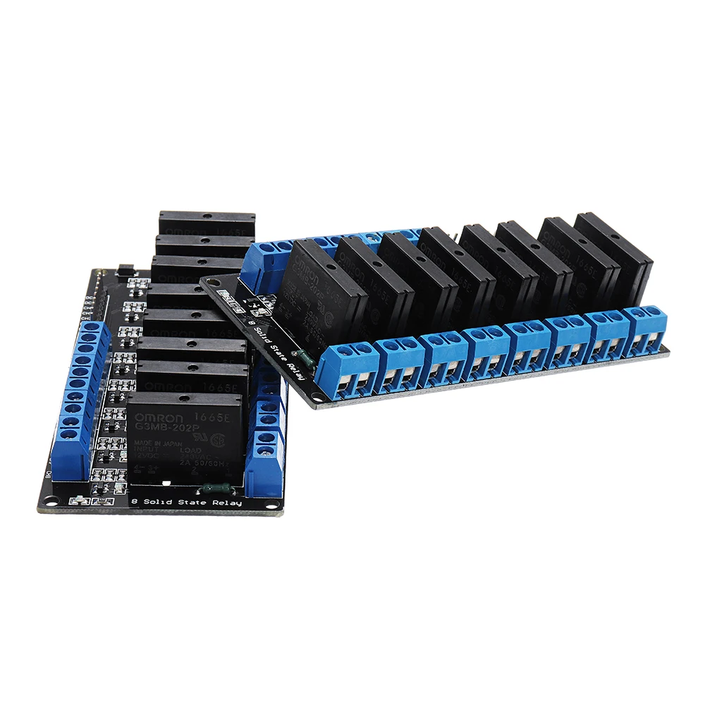 

8 Channel DC 12V Relay Module Solid State High and low Level Trigger For Arduino 240V2A