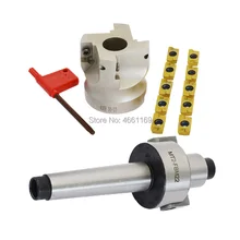 

MT2 FMB22 M10 MT3 FMB22 M12 MT4 FMB22 M16+BAP400R 50 22 Face Milling CNC Cutter + 10pcs APMT1604 Inserts For Power Tool