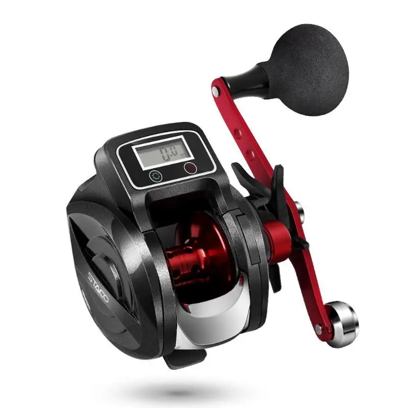 

SHA300 Digital Display Water Drop Wheel High-strength Metal Count Right Hand Bait Casting Fishing Reel