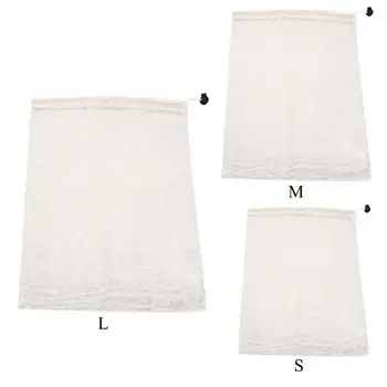 

Cotton Mesh Vegetable Bags Produce Bag Reusable Mesh Vegetable Storage Bag Kitchen Fruit Vegetable with Drawstring