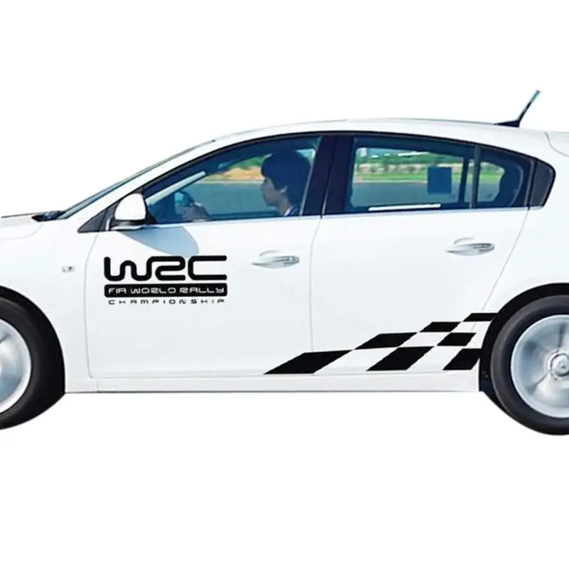 

Car Sticker Personality Plaid Buntings Full Car Sticker Scratch Covering Vehicle Waterproof Sunscreen Auto Accessories Styling