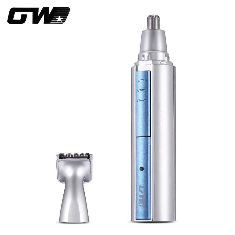 GW 218 2 in 1 Washable Blade Rechargeable Nose Ear Hair Trimmer Shaver
