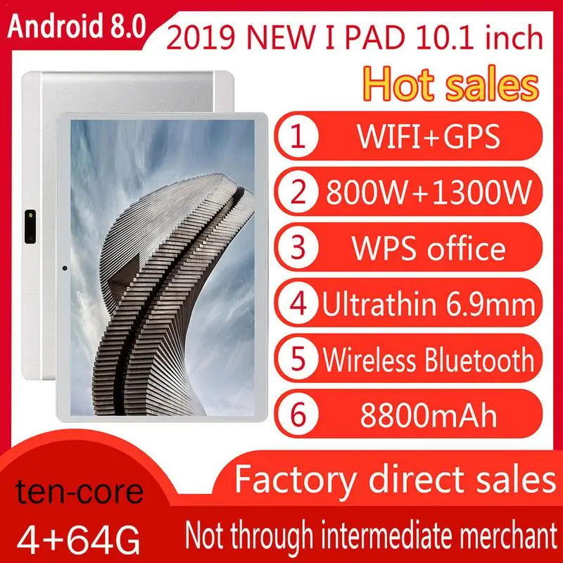 

10-inch Tablet PC Computer Ten-core Call HD Screen WiFi Bluetooth Tablet for Playing Game Surfing Internet Studying