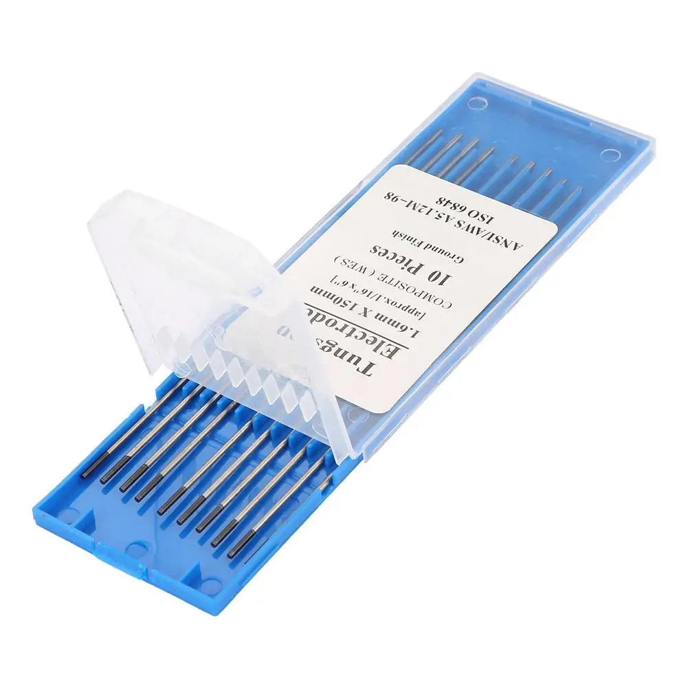 Professional 10 pcs Purple Composite Tungsten Electrode Head Tungsten Needle TIG Tungsten Rod 1.6x150mm|Tungsten Electrode| - AliExpress