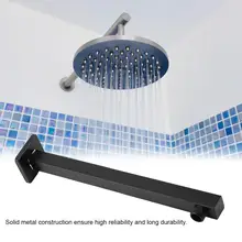 14.5inch Brass Shower Arm Square Straight Shower Head Extension Arm Wall Mounted Bathroom Accessories High Quality kemaidi bathroom shower head gooseneck square brass wall mount shower arm ultrathin bathroom shower head set