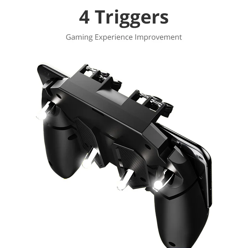  PUBG Mobile Gaming Controller Gamepad Handle Trigger Fire Button 4 Triggers Shooter Game Accessorie
