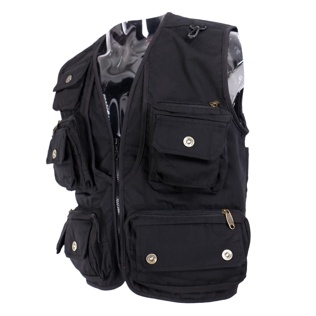 Fly Fishing Mesh Vest Mutil-Pocket Outdoor Fishing Hiking Travel Work Waistcoat