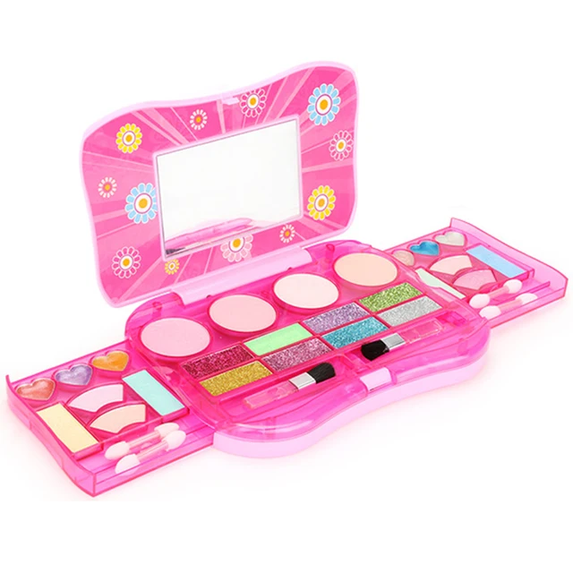 Children Girls Princess Makeup Set Kids Cosmetics Kit Eyeshadow Lip
