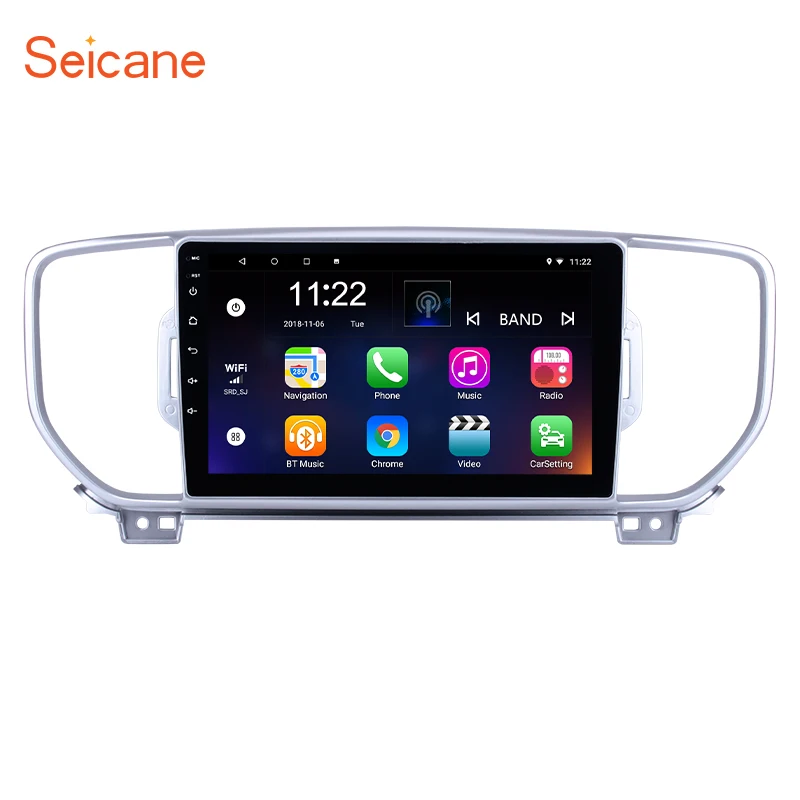 

Seicane Android 7.1/8.1 9 inch Car GPS Radio Stereo for Kia KX5 Spotage Head Unit Navigation Player with Quad-core