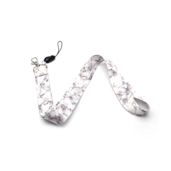 

30pcs/lot Marble Lanyard Teacher Lobster Clasp ID Holder Watercolor Lanyards Mobile Phone Badge Holder Lariat Key Holder S22