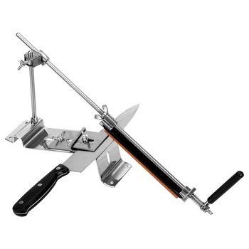 

With 4 Stones Whetstone All Iron Steel Fix-angle Kitchen Sharpening System Tools Professional Knife Sharpener