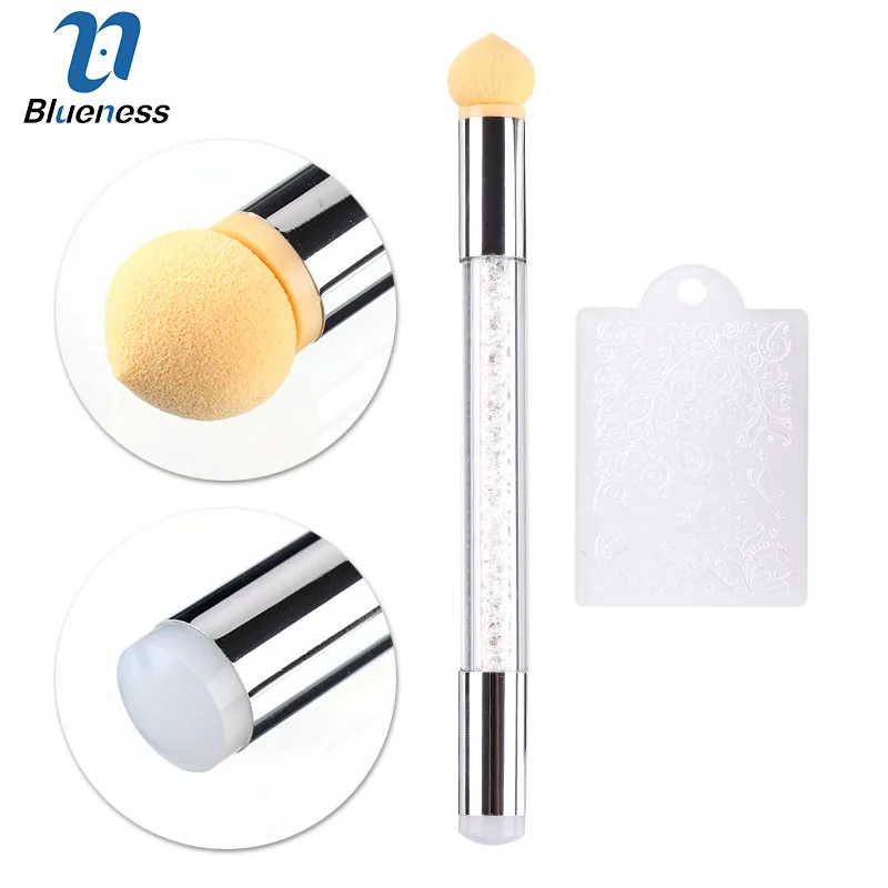 

Blueness 1PCS Nail Art Pen Nail Brush Stamp Manicure Embossing Pen New Gradient Ombre Acrylic Painting Brush Nail Tool
