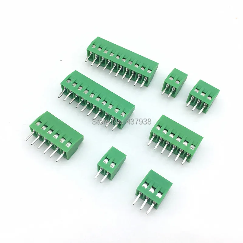 10 шт. KF128 2,54 мм PCB мини винтовой клеммный блок KF128-2.54 2P 3P 4P 5P 6P 7P 8P 9P 10P 12P 14P 16P клемма для соединения