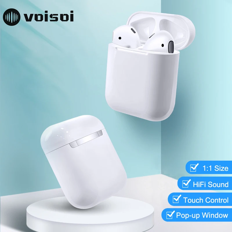 

2019 Newest i20 TWS Pop-up Wireless Bluetooth Earphone PK w1 chip Earphone 1:1 size PK i11 LK TE9 LK-TE9 i10 i13 i14 i15 i16 tws