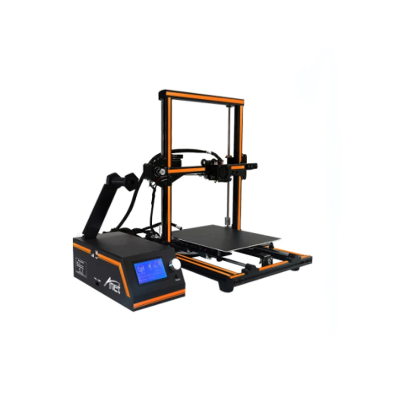 Anet E12 3d Metal Printer Aluminum Hotbed 3M Sticker Elegant Control Box Semi assembled 3d Printer