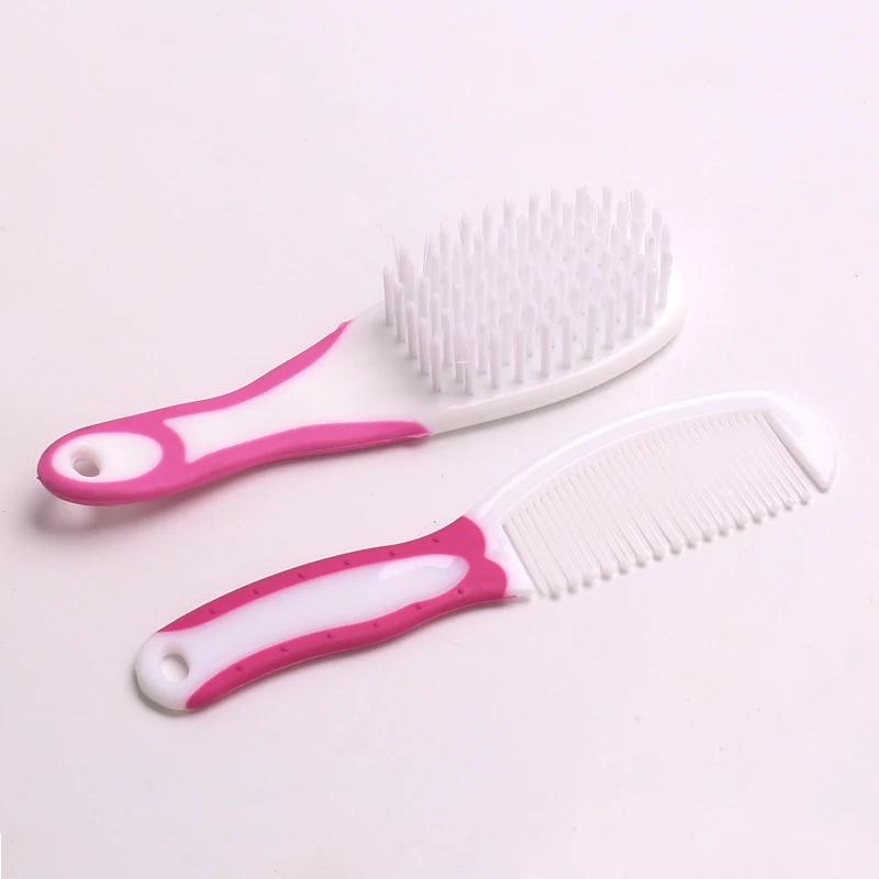 2PCS Baby Boy Girl Kids Gentle Soft Hair Brush Comb Set Newborn