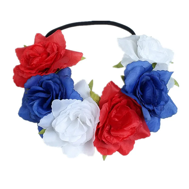

Sugarbay Patricks Day Flower Crown HeadBand Women Wedding Floral Hair Wreat Bridal Headpiece Female Christmas Party Headband