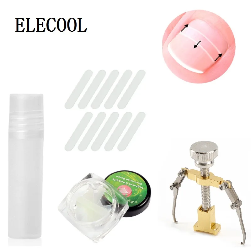 

ELECOOL 10/6Pcs Ingrown Toenail Straightening Clip Wire Fixer Toenail Correction Tool Curved Patch Toenail Elastic Patches