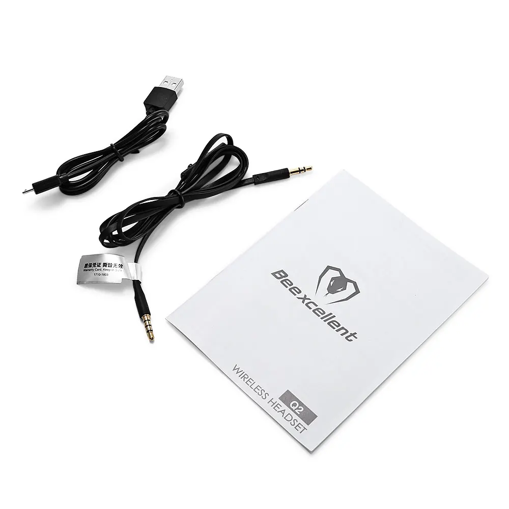 Beexcellent Q2 Bluetooth наушники вкладыши стерео динамическая гарнитура с микрофоном и