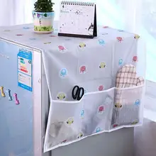 1 шт. простой пылезащитный чехол для холодильника с карманами для хранения PEVA водонепроницаемый пыленепроницаемый Печатный чехол для стиральной машины