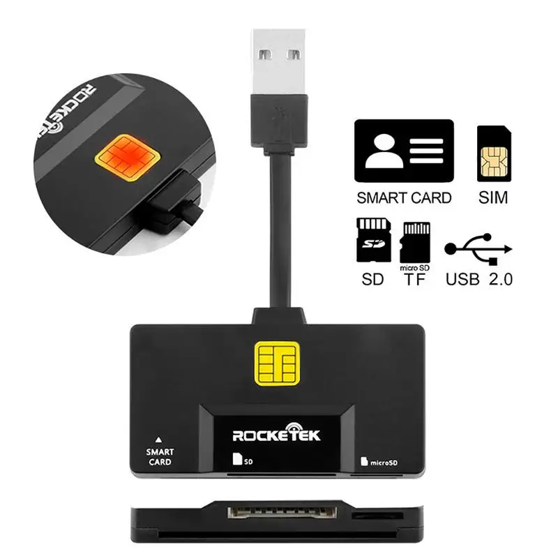 2,0 Новый USB 2018 смарт-кардридер CAC ID банковская карта sim-карта Cloner коннектор для карт Reader адаптер челнока 11,11