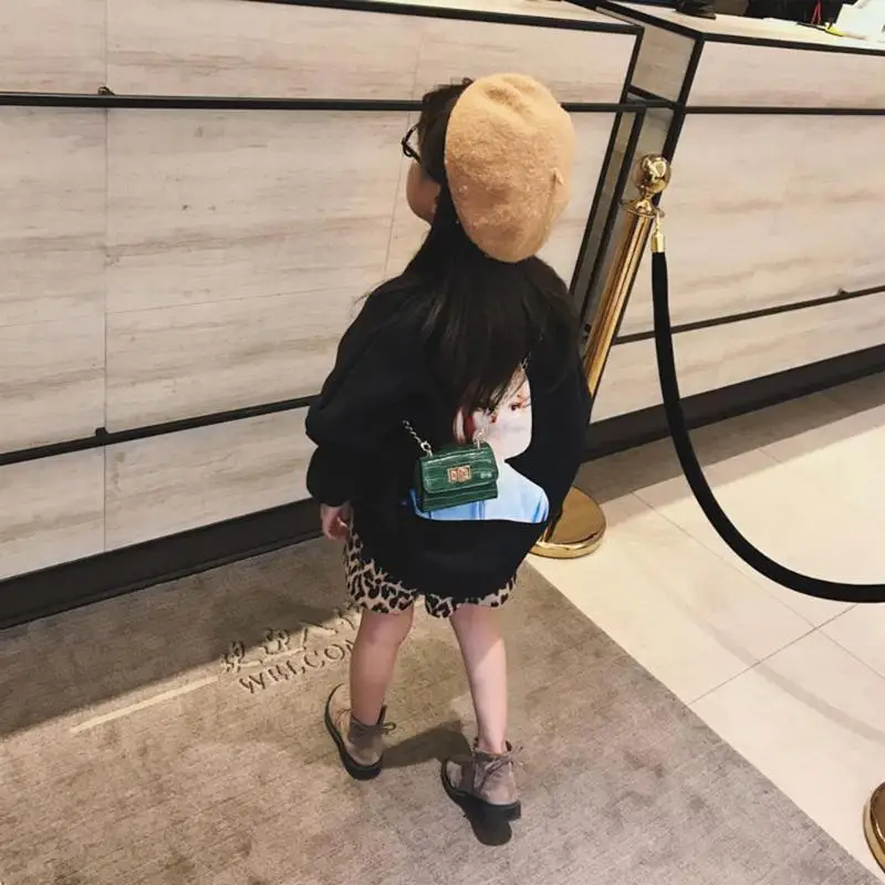 Модные блёстки для маленьких девочек мини кошелек цепи Crossbody сумки на плечо