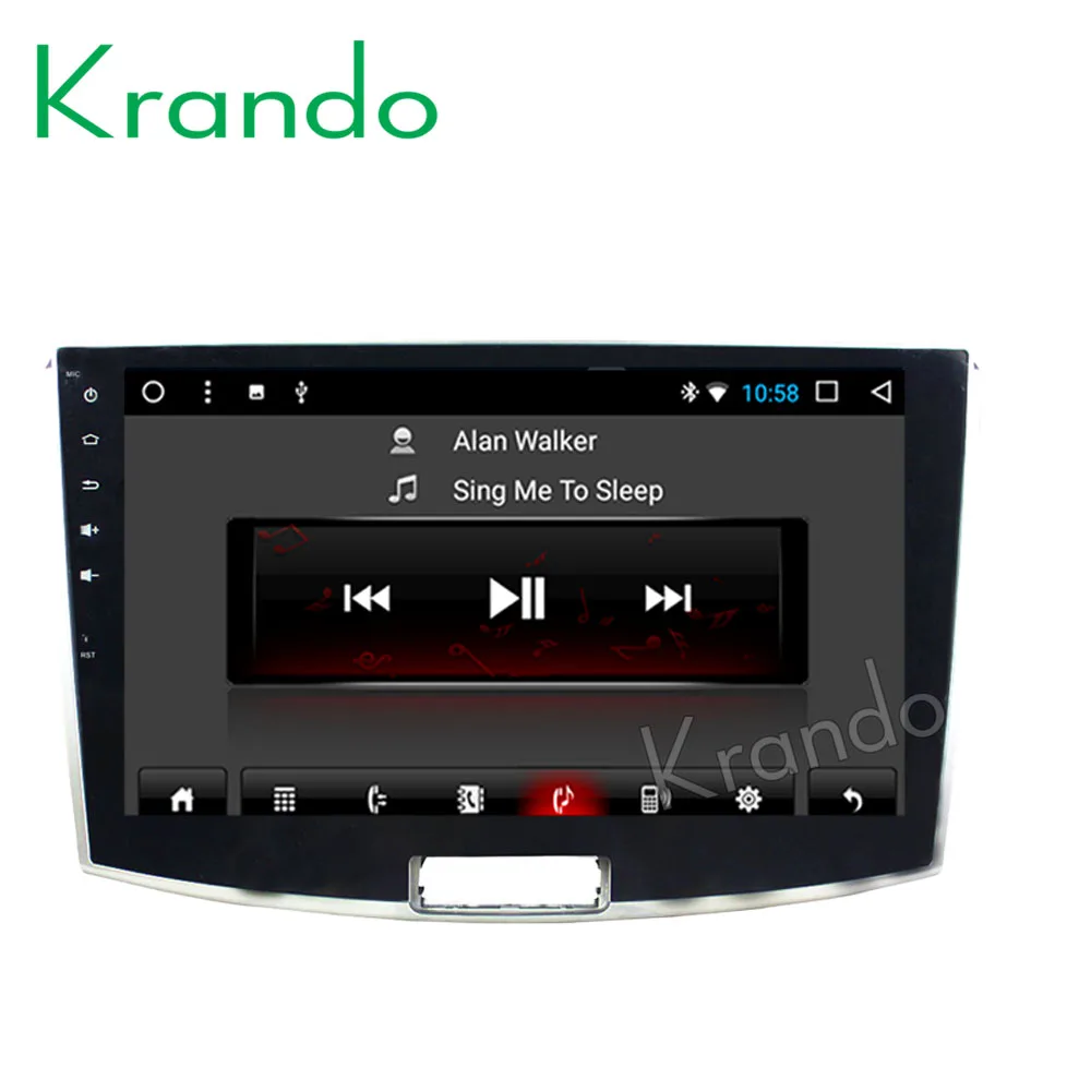 Excellent Krando Android 8.1 10.1" Big Screen Full touch car Multimedia system radio player for VW MAGOTAN /CC 2012-2015 video gps BT wifi 1