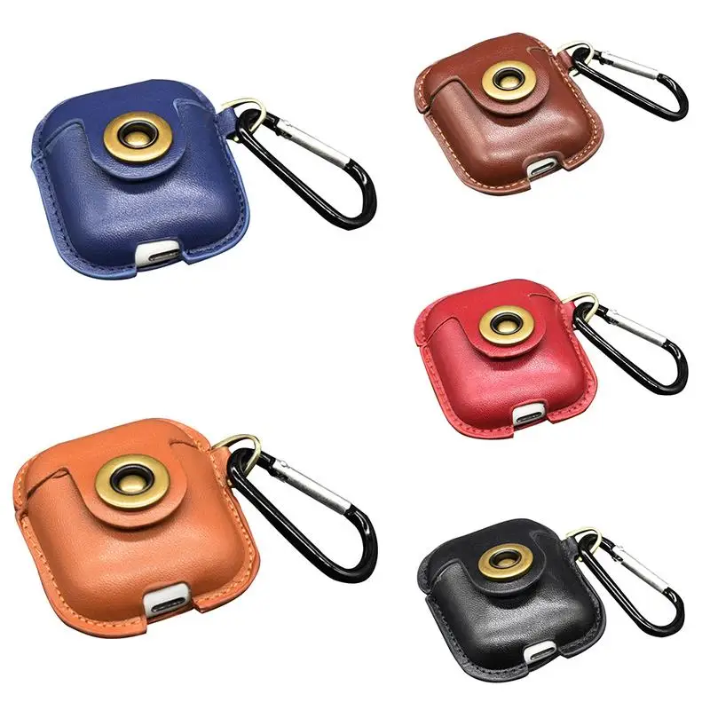 

Leather Protective Case For Airpods Wireless Charging Box Bluetooth Scratch-Resistant Headset Leather Case For Iphone