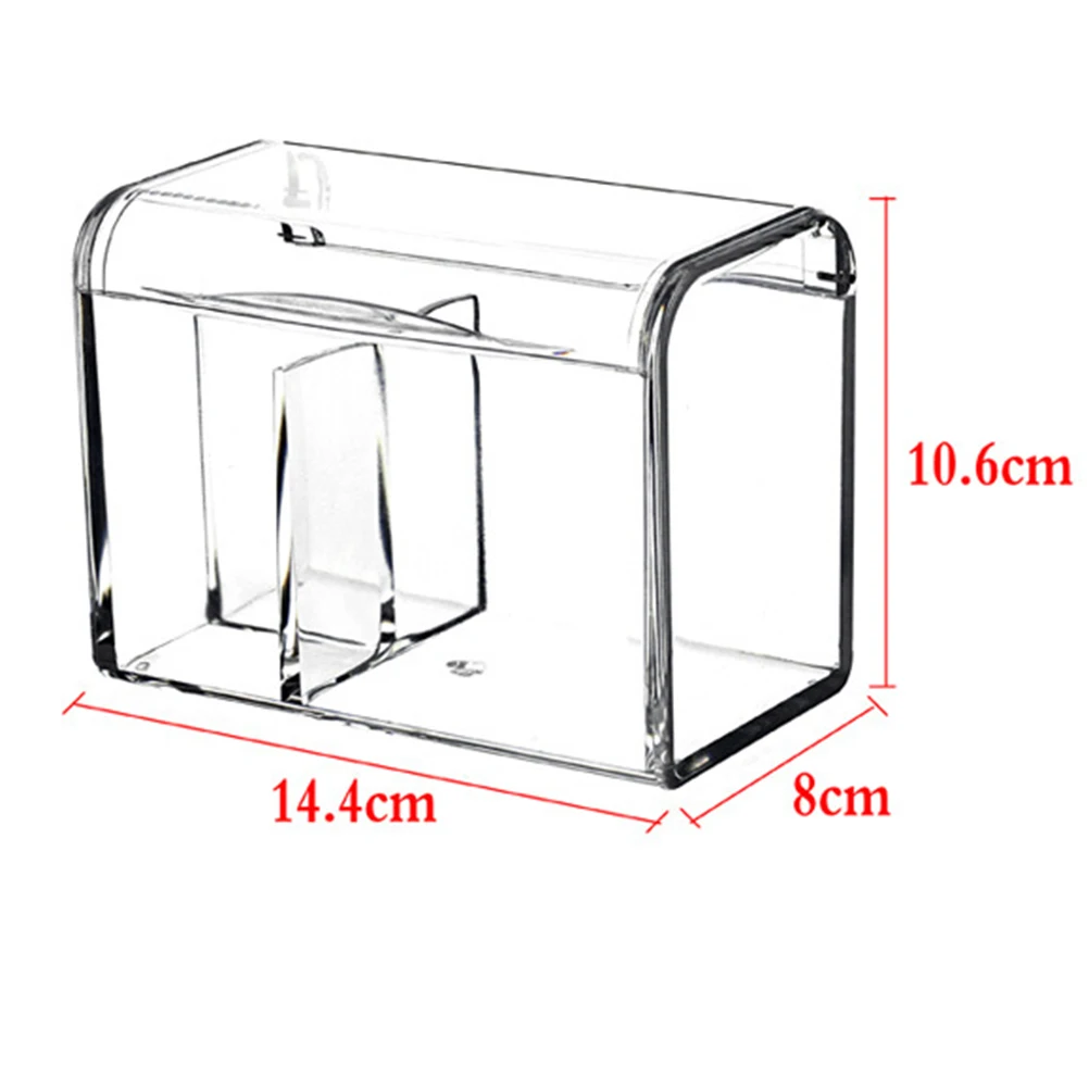 1 шт. коробка для хранения ватных палочек прозрачный макияж ватные диски держатель Контейнер Косметический макияж Органайзер зубочистки Чехол держатель