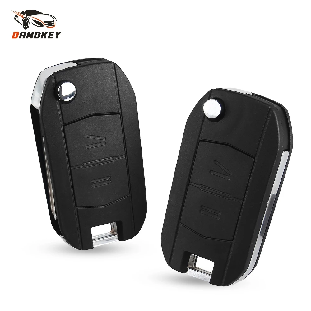 

Dandkey Modified Flip Folding Key Shell For Vauxhall Opel Corsa C Combo Tigra Meriva Agila 2 Button Remote Key Case Fob Cover