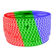 50m RGB LED Strip Flexible Lights SMD5050 60led Waterproof AC220V 230V Neon Light Remote Control Party Living Room Home Decor