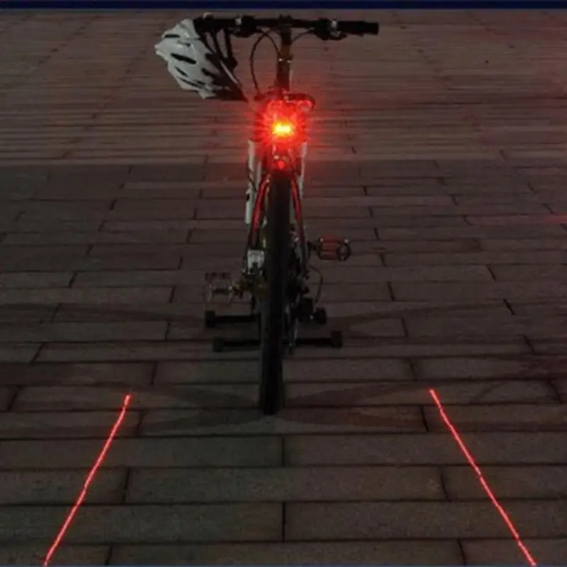 Perfect 7 Modes Bike Tail Light Safety Warning 5 LED2 Laser Night Mountain Waterproof Bike Rear Light Lamp LED Bicycle Light 1