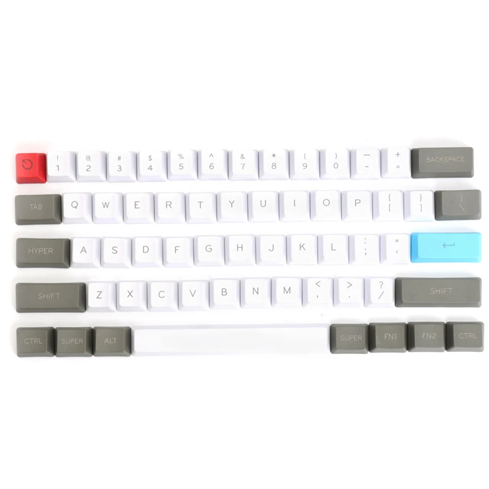 61 Ключ ANSI Layout OEM профиль PBT толстые колпачки для 60% механической клавиатуры Cherry MX
