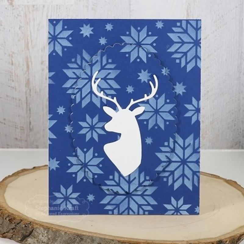 

Winter Big Snowflake Background Stencil for DIY Scrapbooking Album DIY Paper Card Craft Fun Plastic Templates Decoation New 2019