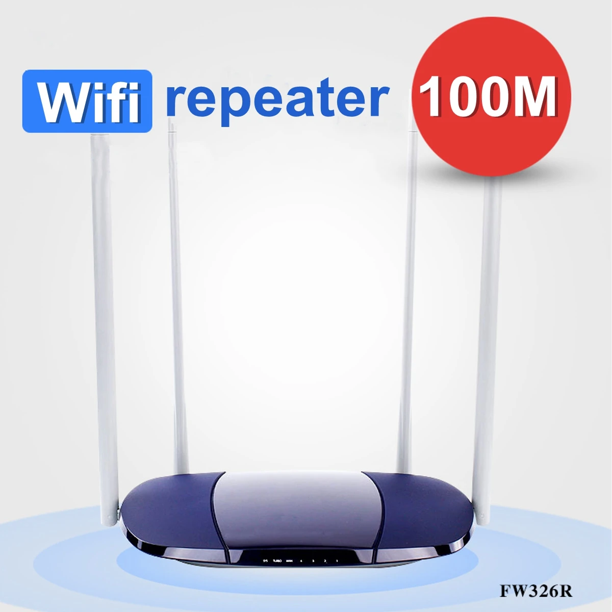 

Wifi Repeater High Speed 100M Fiber 300Mbps Wireless Wifi Router One-click Enhancement Wifi High Gain 4 Antenna