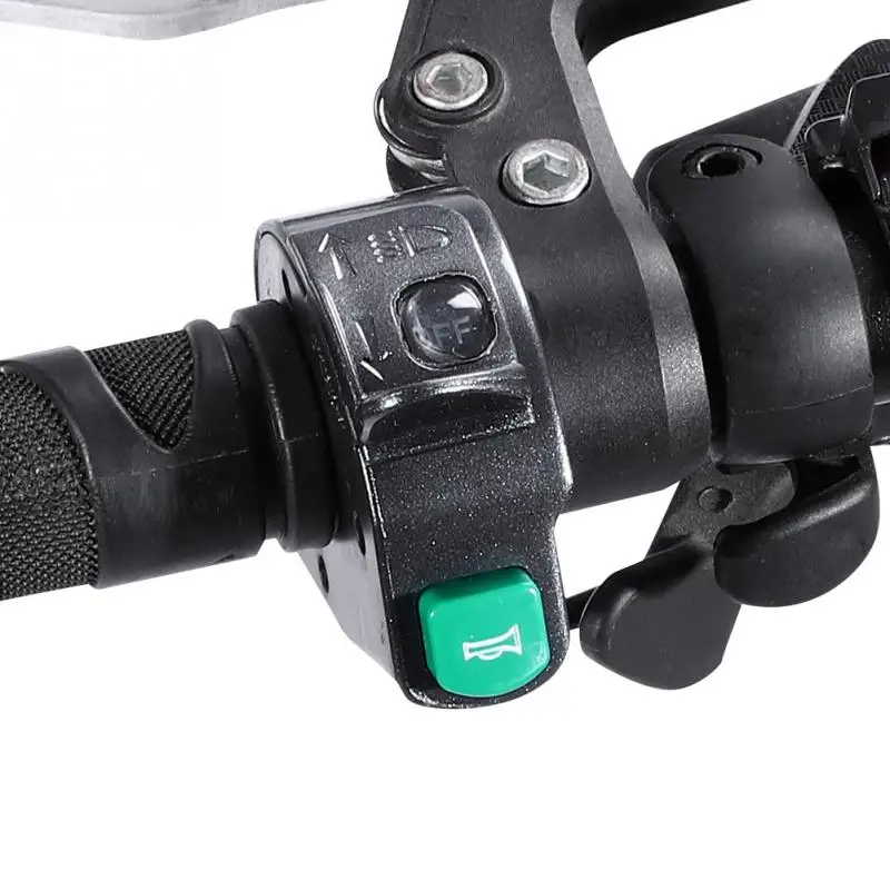 Sale 2 in 1 Electric Bicycle Front Light Horn Switch E-BIke Handlebar Mounted Front Lamp Bell Button Switch for Electric Scooter 3